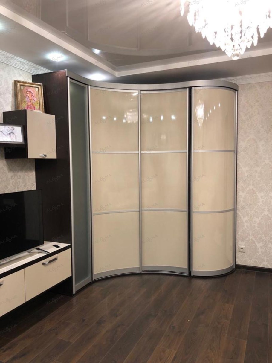 Угловой радиусный шкаф 900x900