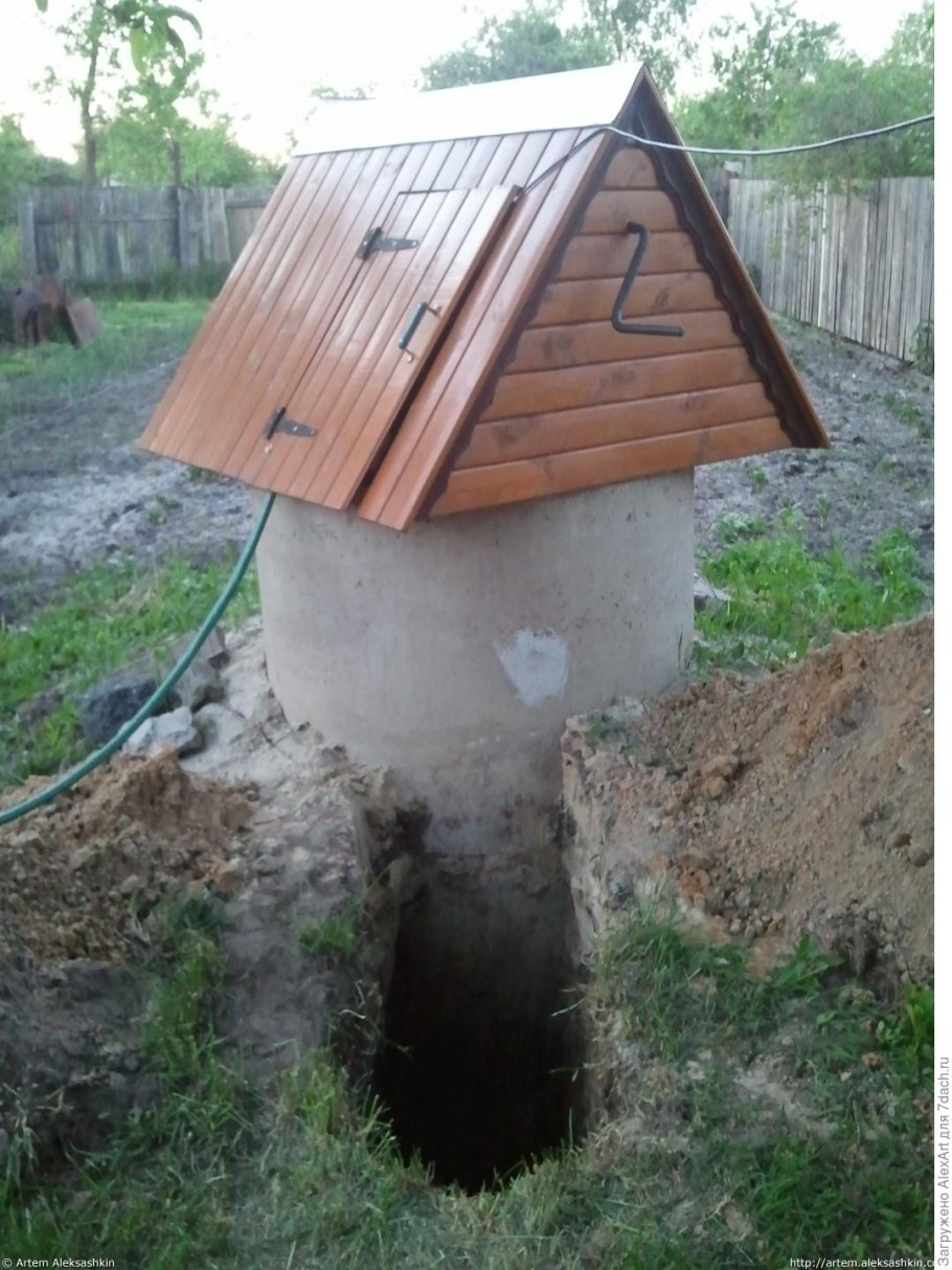 Колодезный домик из профнастила