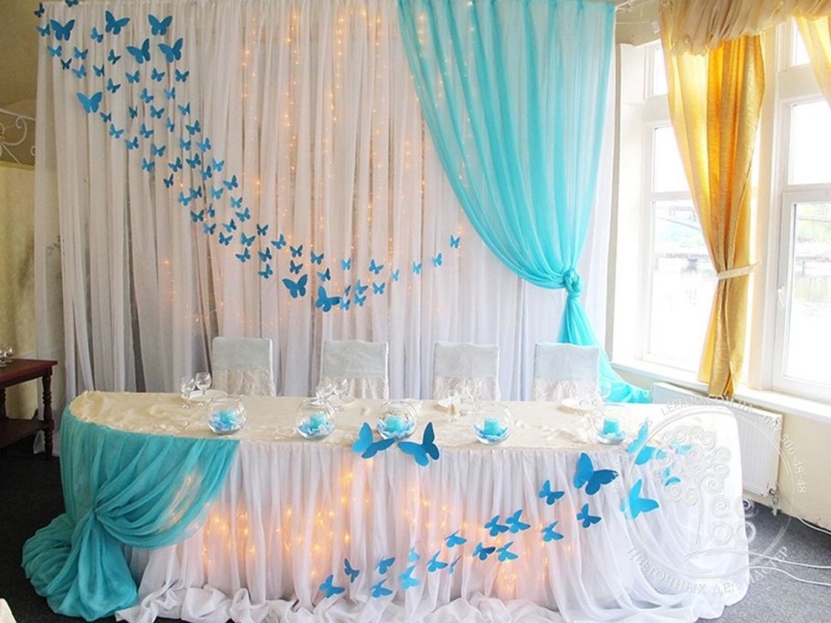 Украшение свадебного зала своими руками