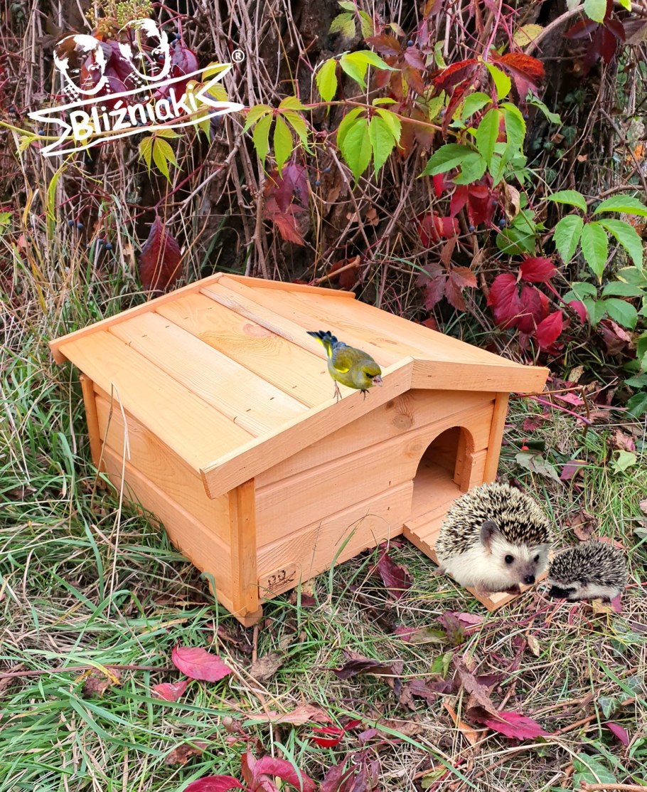 Домик для ежа зимний