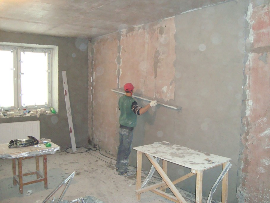 Штукатурка стен в квартире