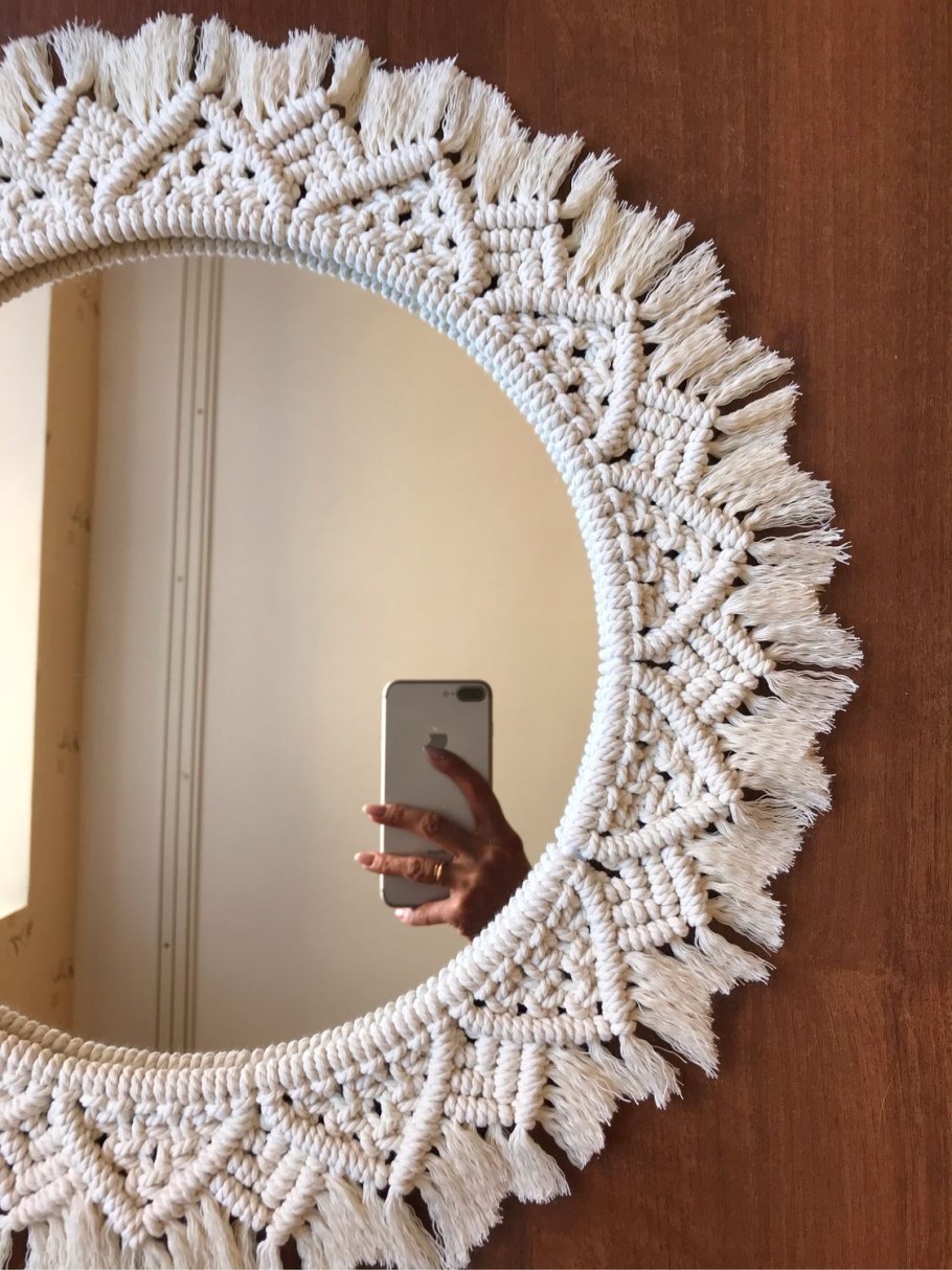 Зеркало макраме