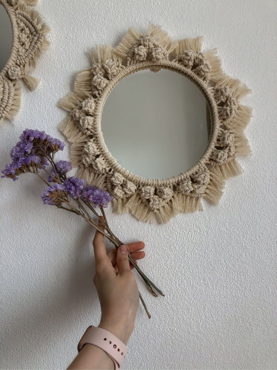 Зеркало макраме
