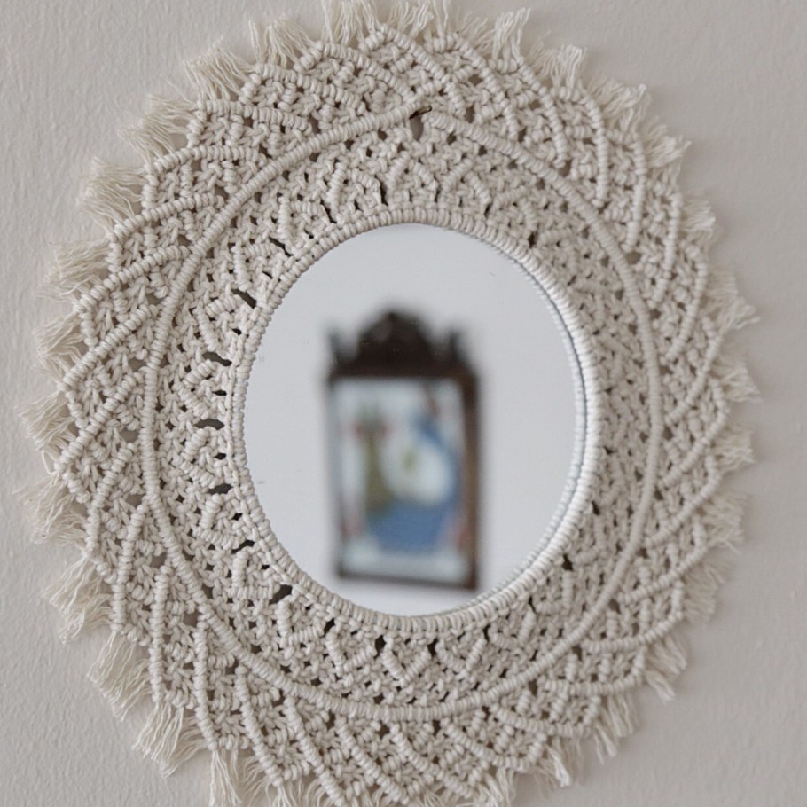 Зеркало макраме