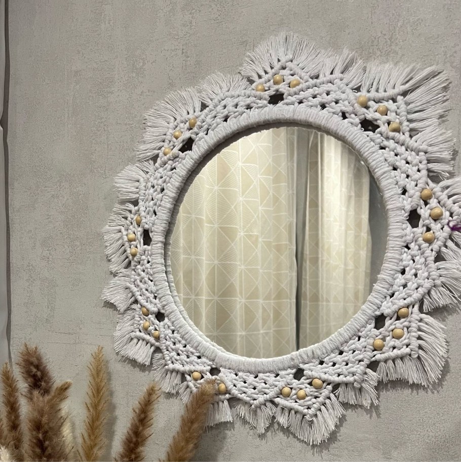 Зеркало макраме