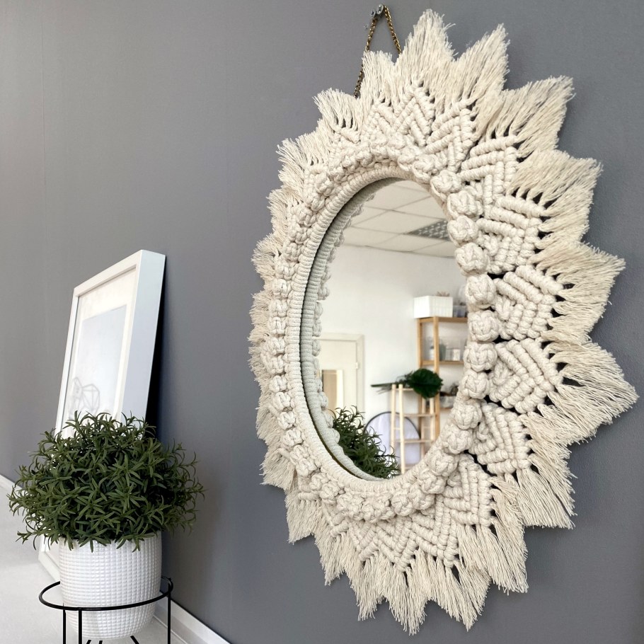 Зеркало макраме