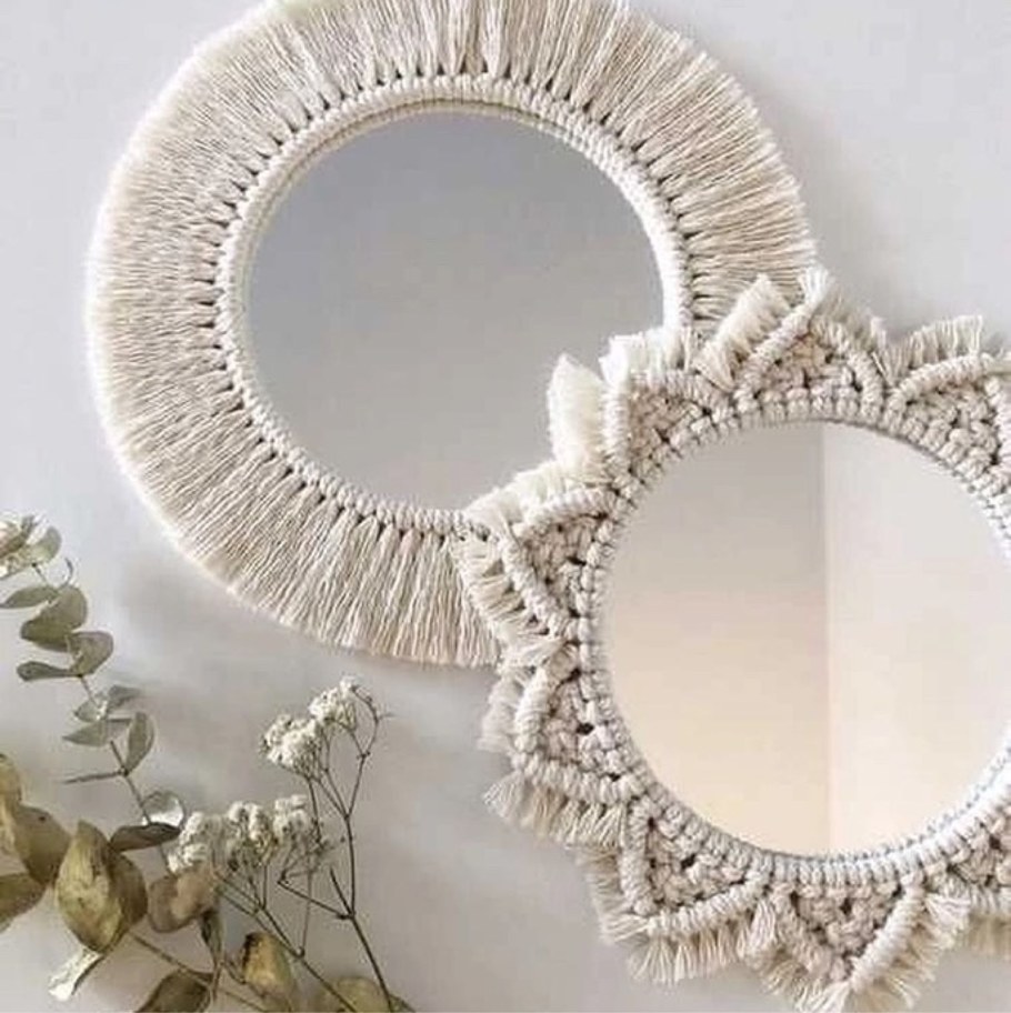 Зеркало макраме