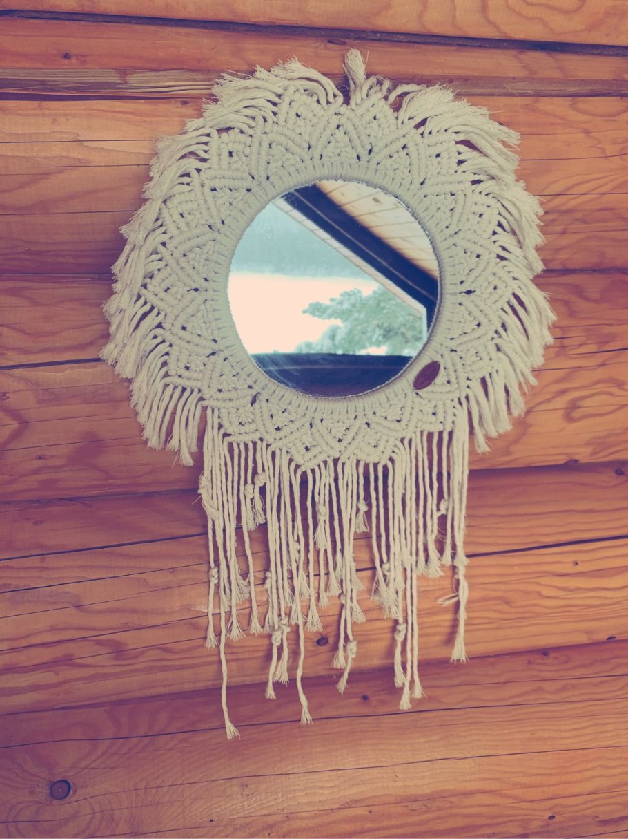 Зеркала с макраме в декоре