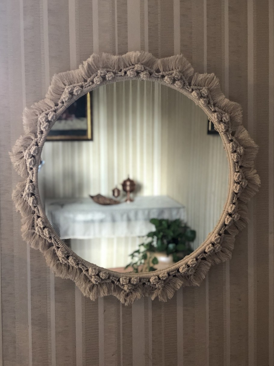 Зеркало макраме
