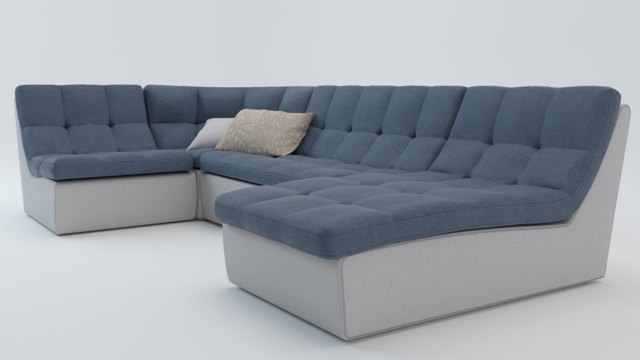 Угловой диван со спальным местом в гостиную