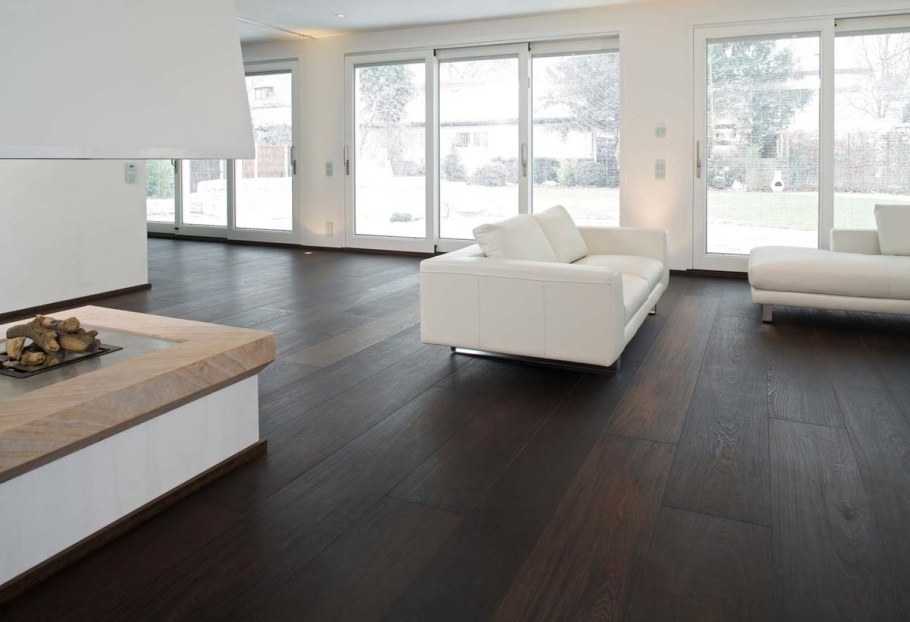 Темный ламинат в интерьере
