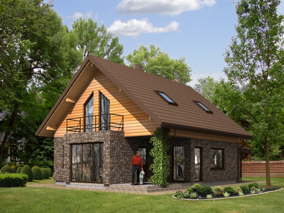 Маленький кирпичный домик