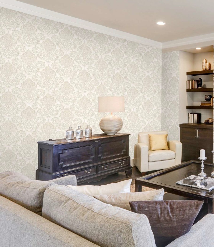 Обои флизелиновые Euro Decor Barocco бежевые 1.06 м 3700-2