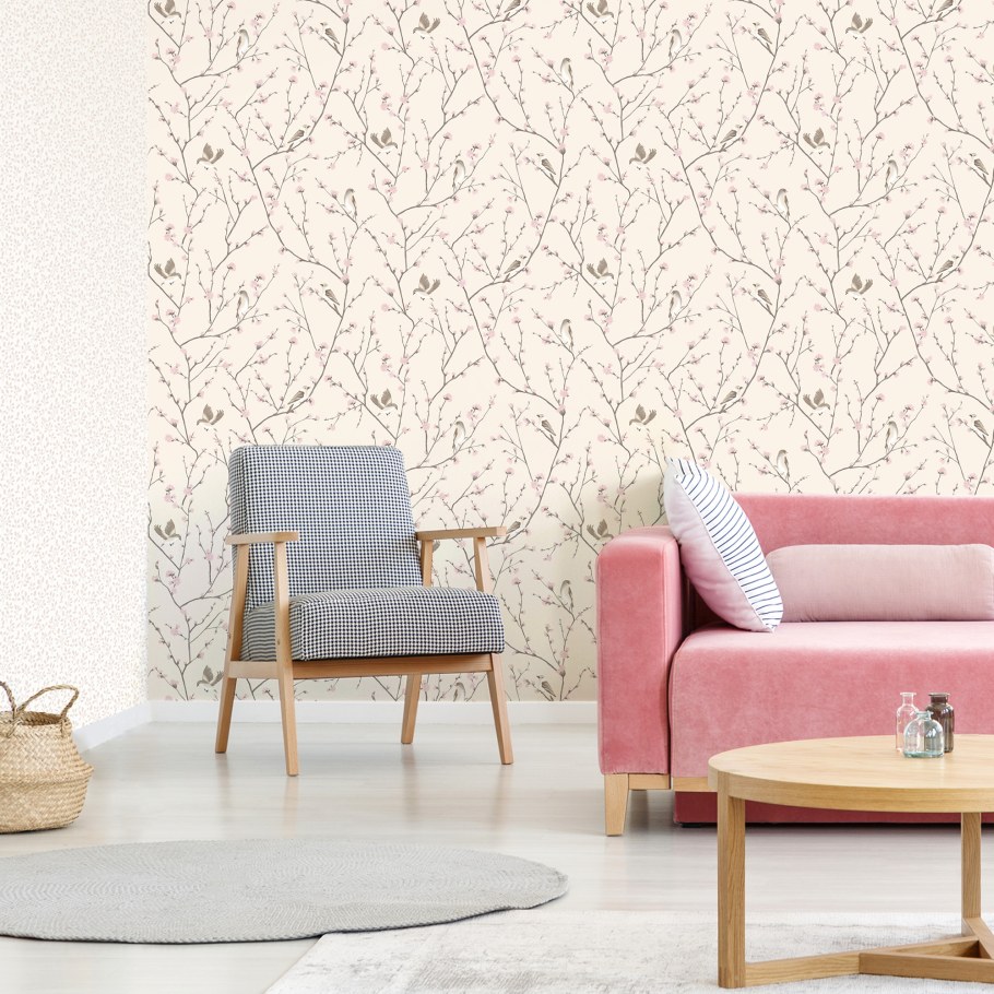 Обои флизелиновые Euro Decor Julie бежевые 1.06 м 7007-02