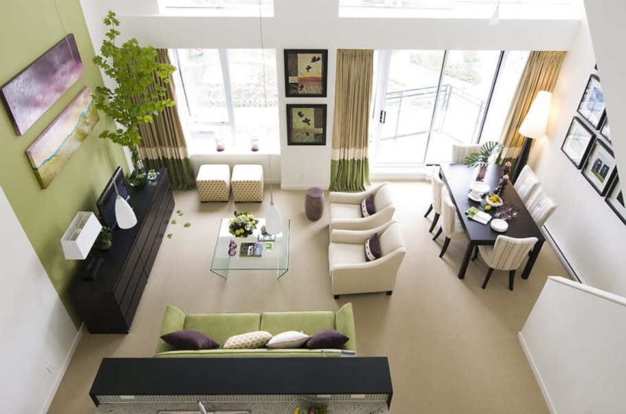 Расстановка мебели в гостиной