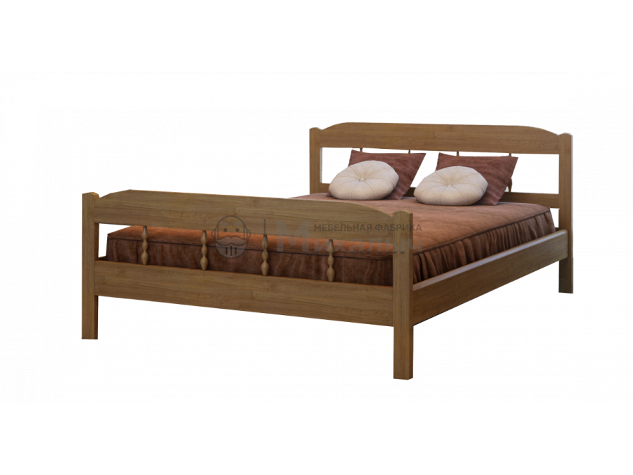 Кровать массив дерева 140х200 лазурит