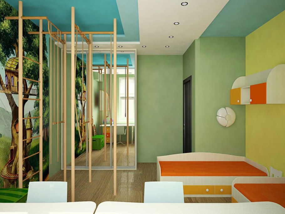 Комната для двоих разнополых детей 12 кв.м