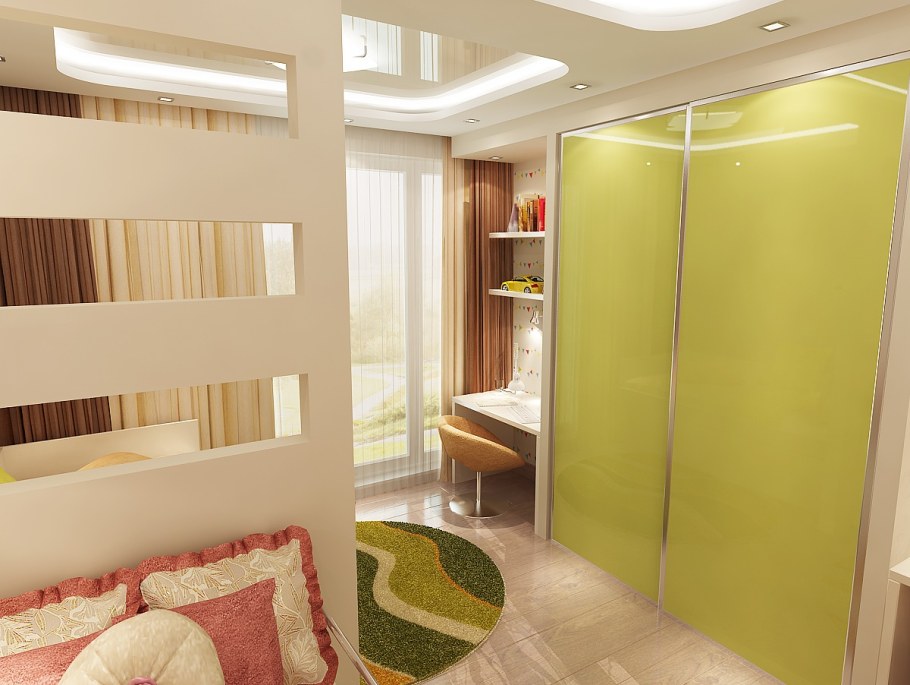 Зонирование детской комнаты