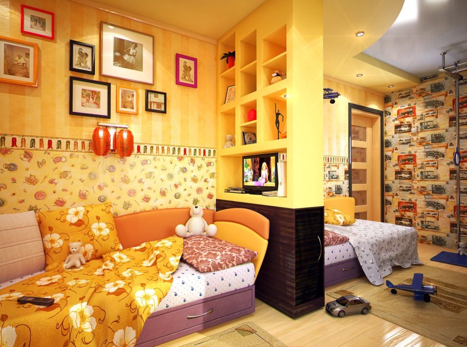Комната для двух разнополых детей