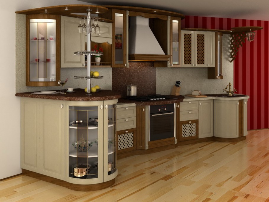 Модульная кухня Бьюти оранж грей