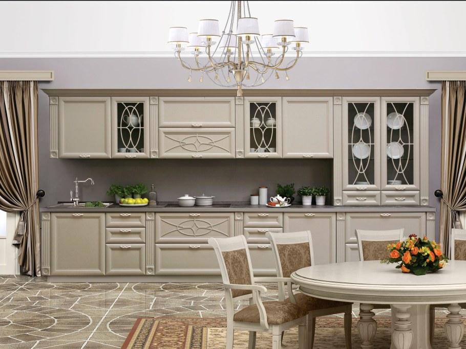 Кухонный гарнитур Симпл угловой 1600x2200