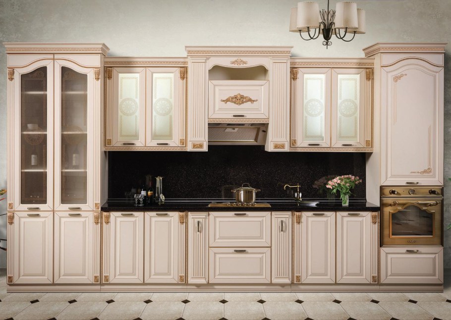 Кухня Верона ясень золото Сурская