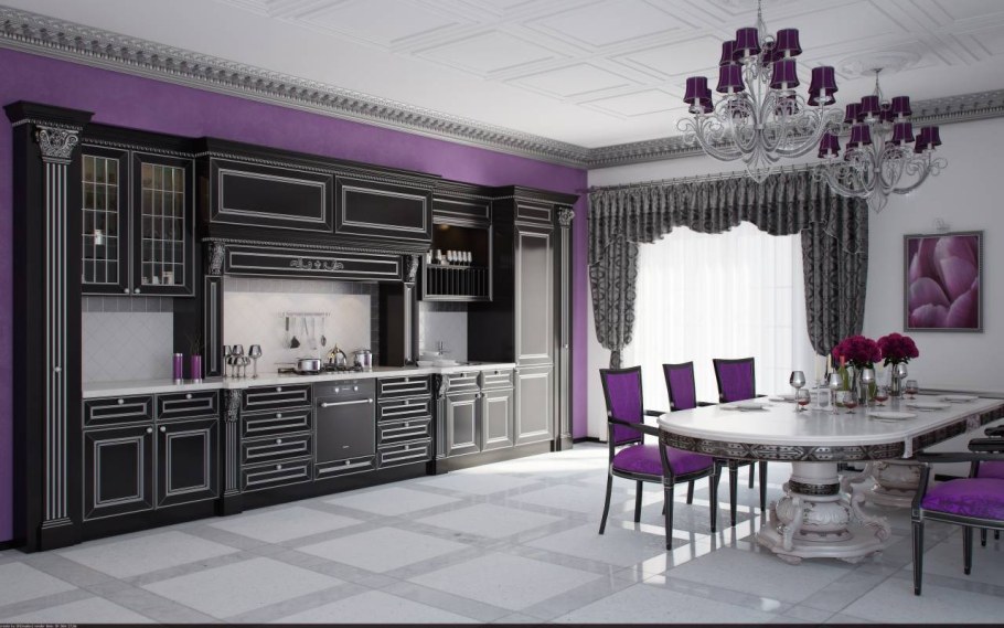 Кухонная мебель патинированная классика