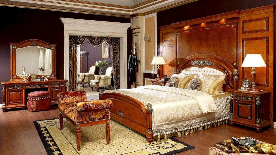 Интерьер спальни классика