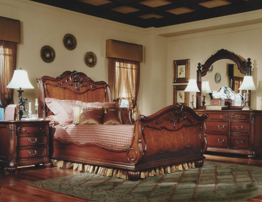 Спальня в стиле ретро