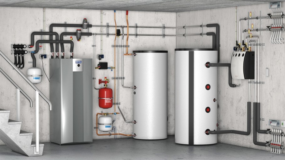 Обвязка твердотопливного котла Будерус