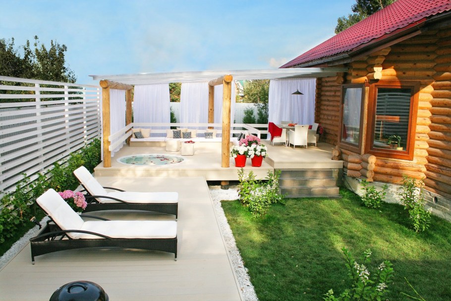 Навес из дерева