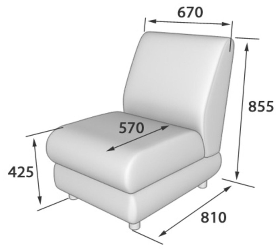 Кресло раскладное габариты 1360х1000х480-880мм