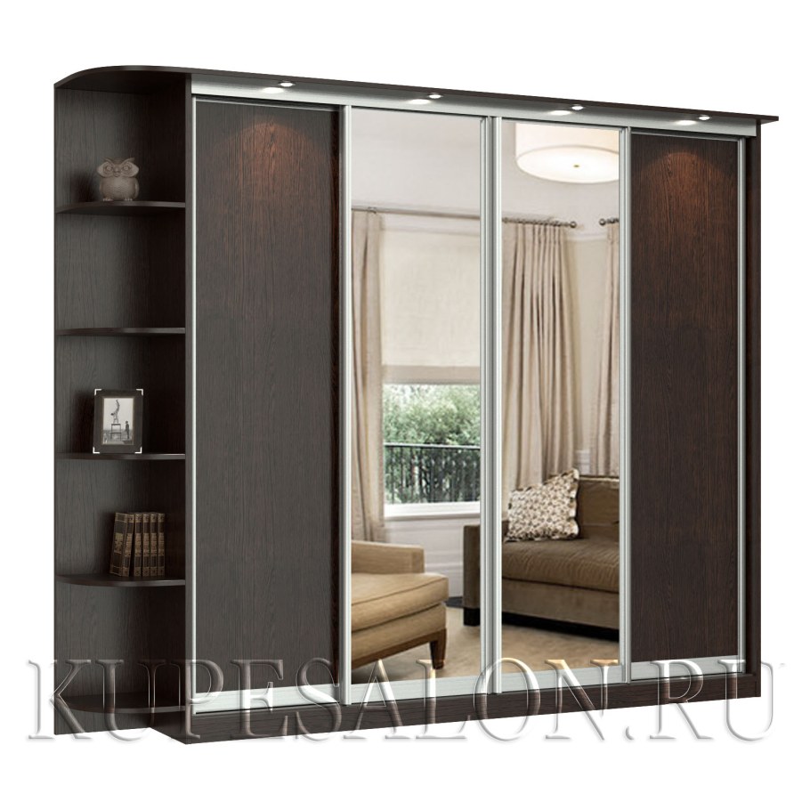 Шкаф премиум 2 купе ант