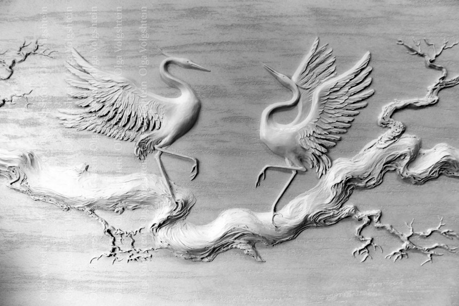 Барельеф Журавли