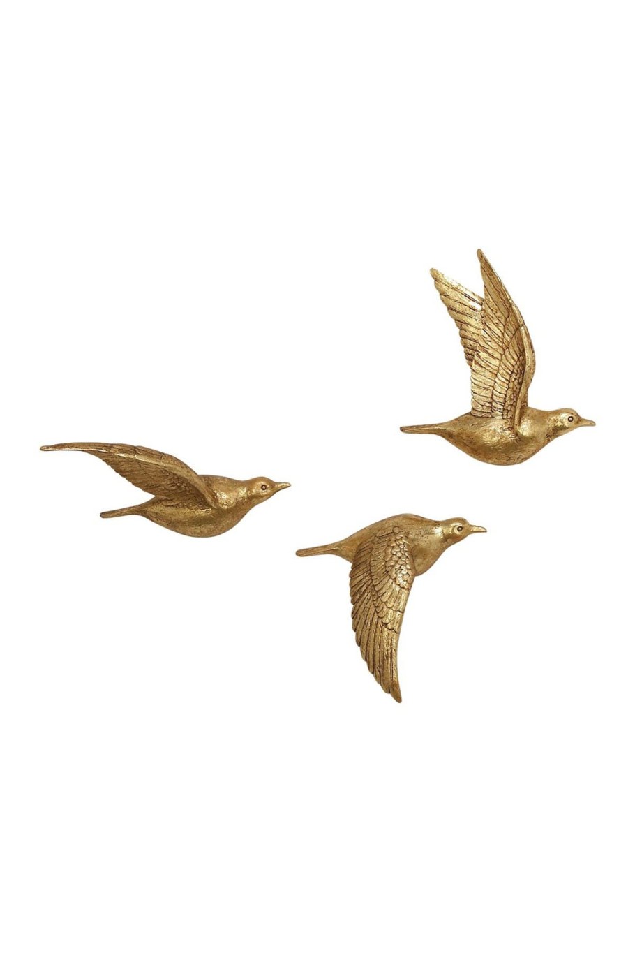 Декор для стен "птицы" цвет черный матовый