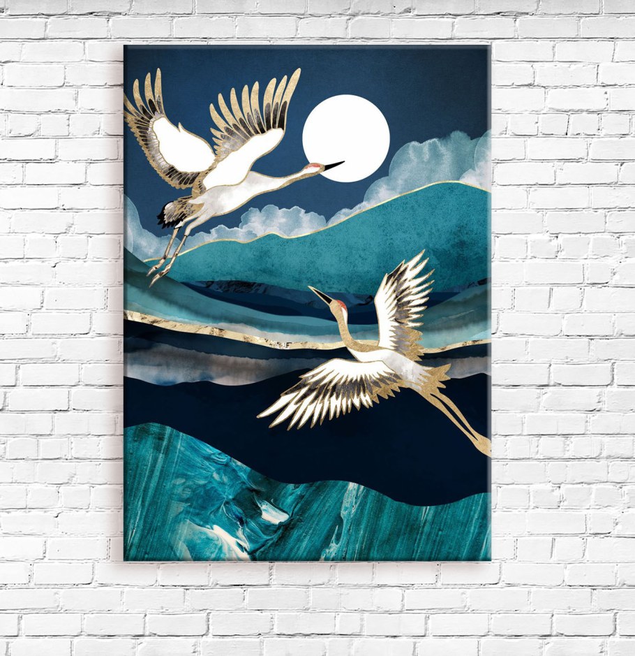 Барельеф Аист