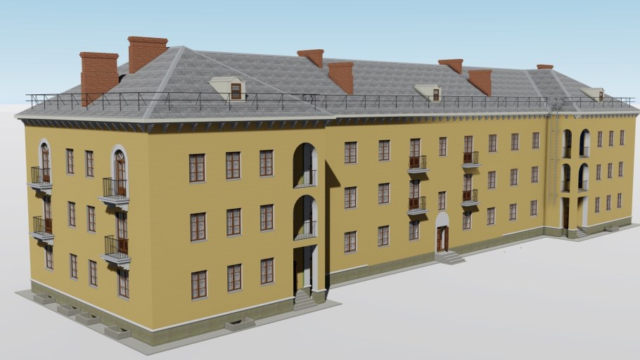 Трехэтажная сталинка Рязань