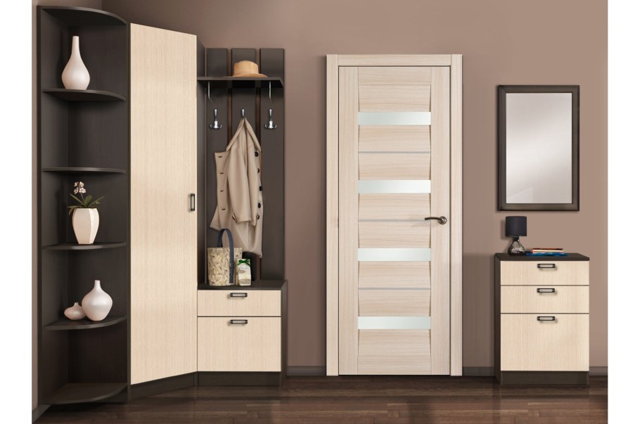 Прихожая Иннэс-3 венге дуб белфорт