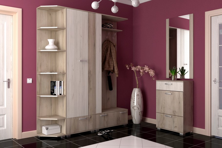 Прихожая модульная Веста Феникс