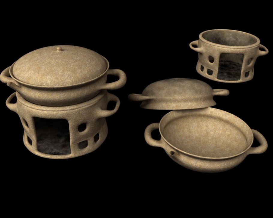 Средневековая глиняная посуда