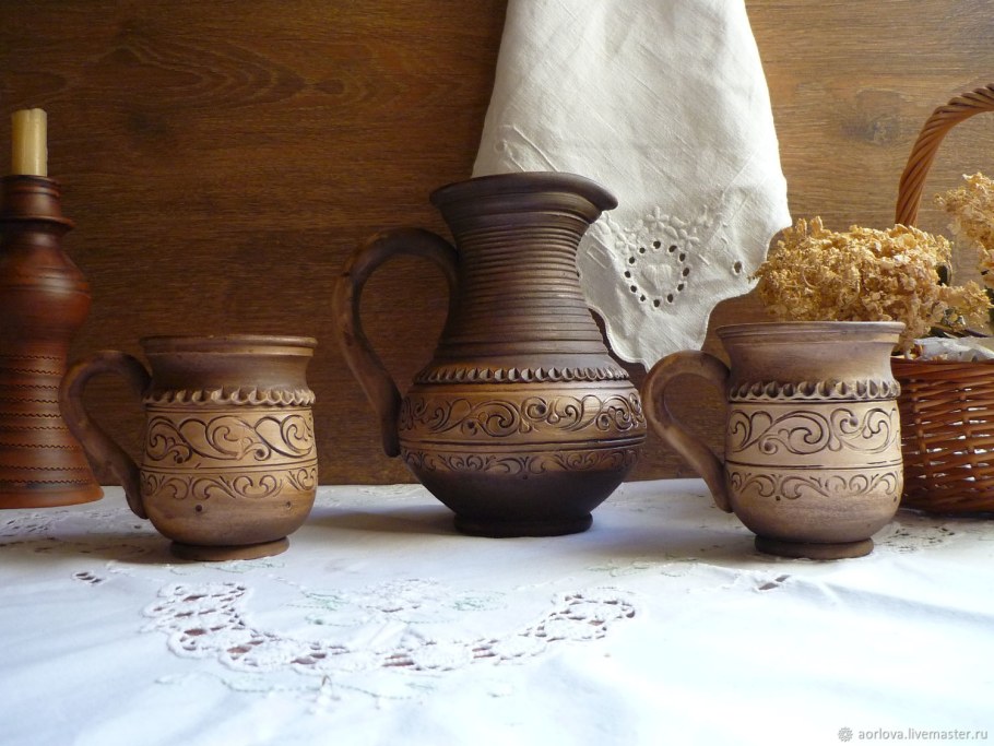 Глиняная посуда Абрамцево