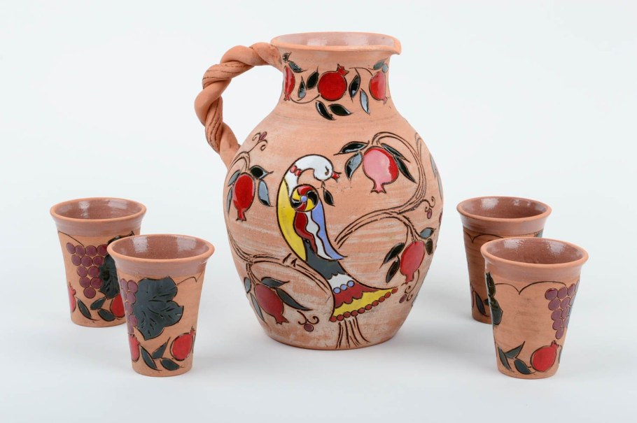 Оятская керамика кувшин-кубышка