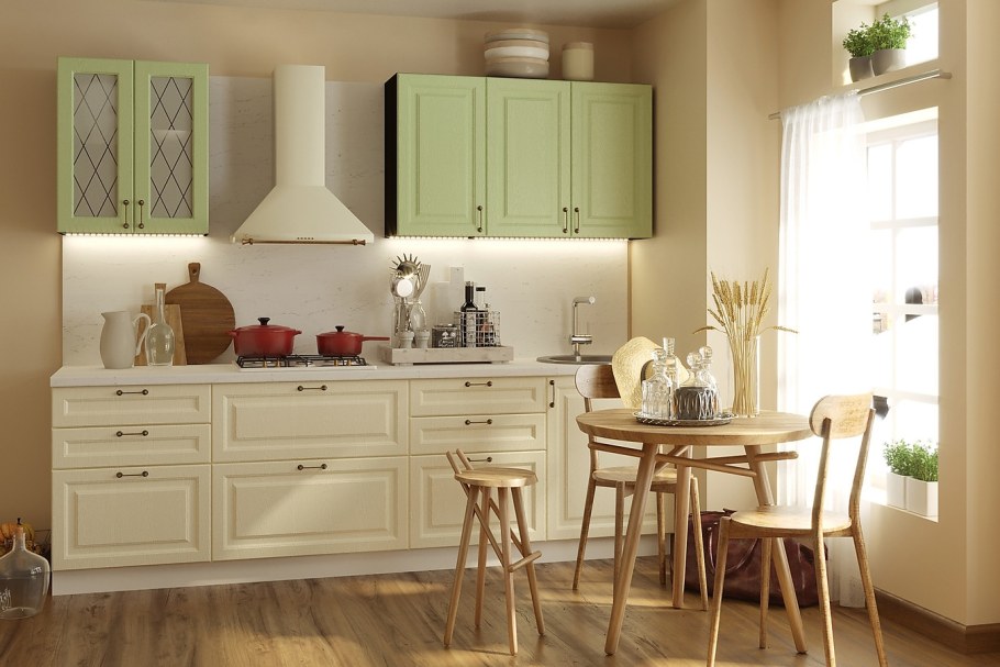 Модульные кухни Верона ясень золото