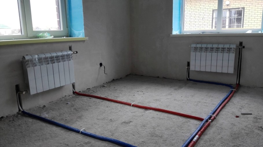 Монтаж радиаторов отопления двухтрубная система отопления