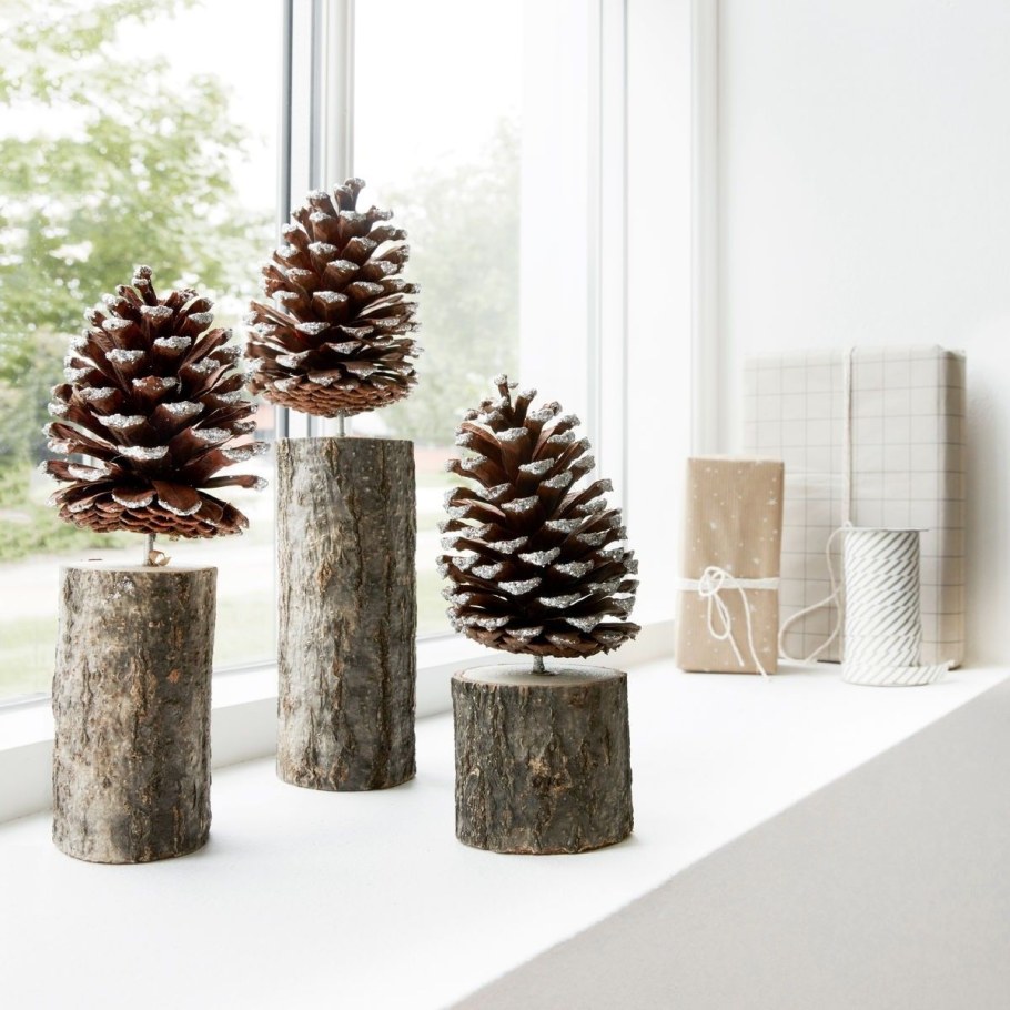 Декор шишками в интерьере