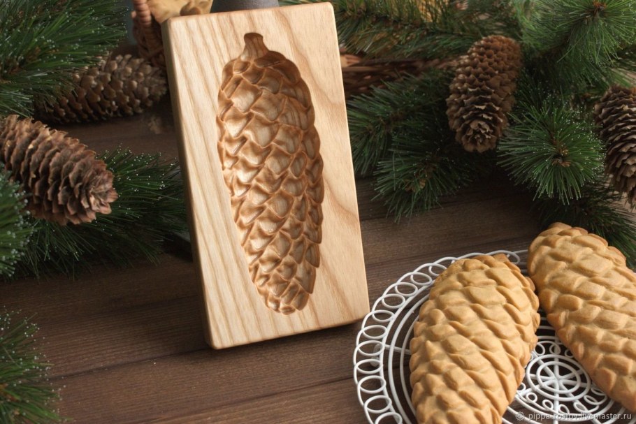 Шишки на палочке декор