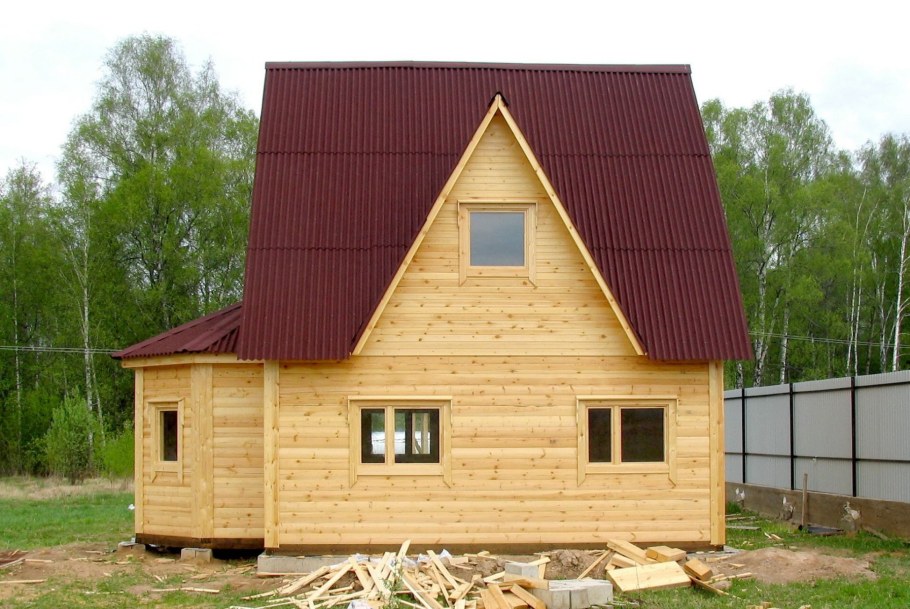 Крыша для бани 6х6