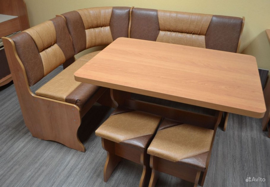 Кухонный уголок уют 2 дуб выбеленный