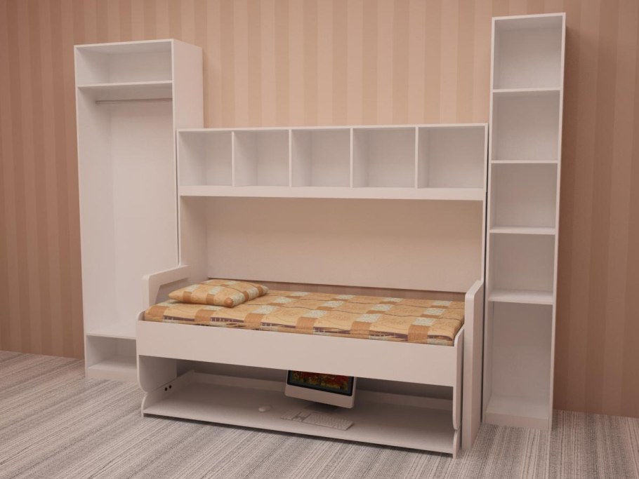 Детская кровать трансформер со столом