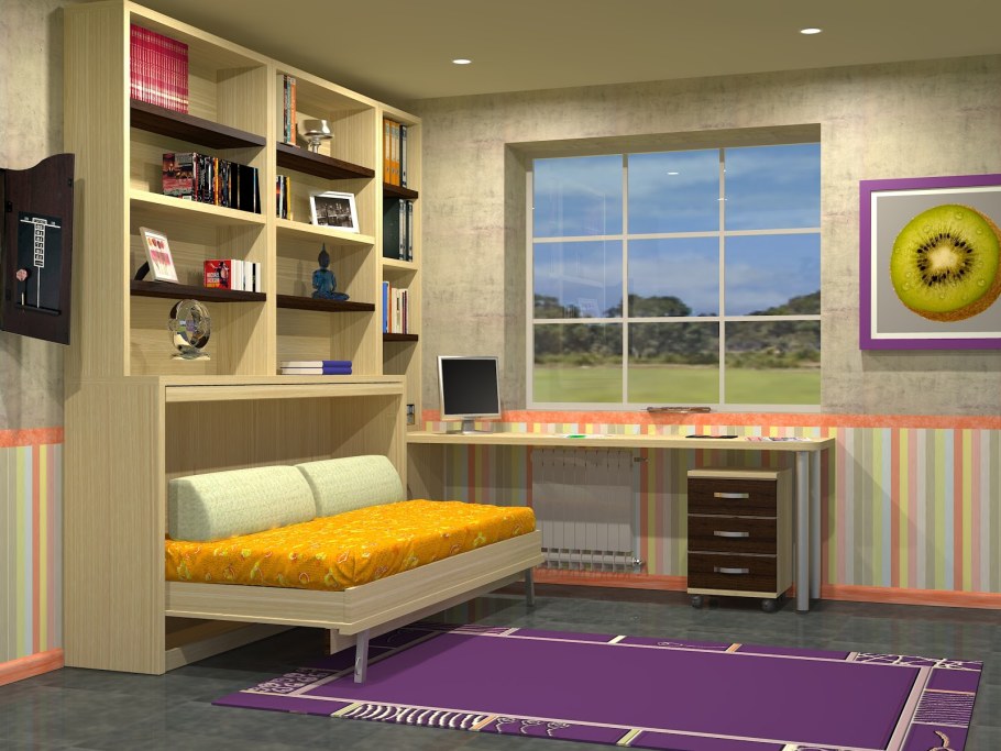 Встроенные детские кровати